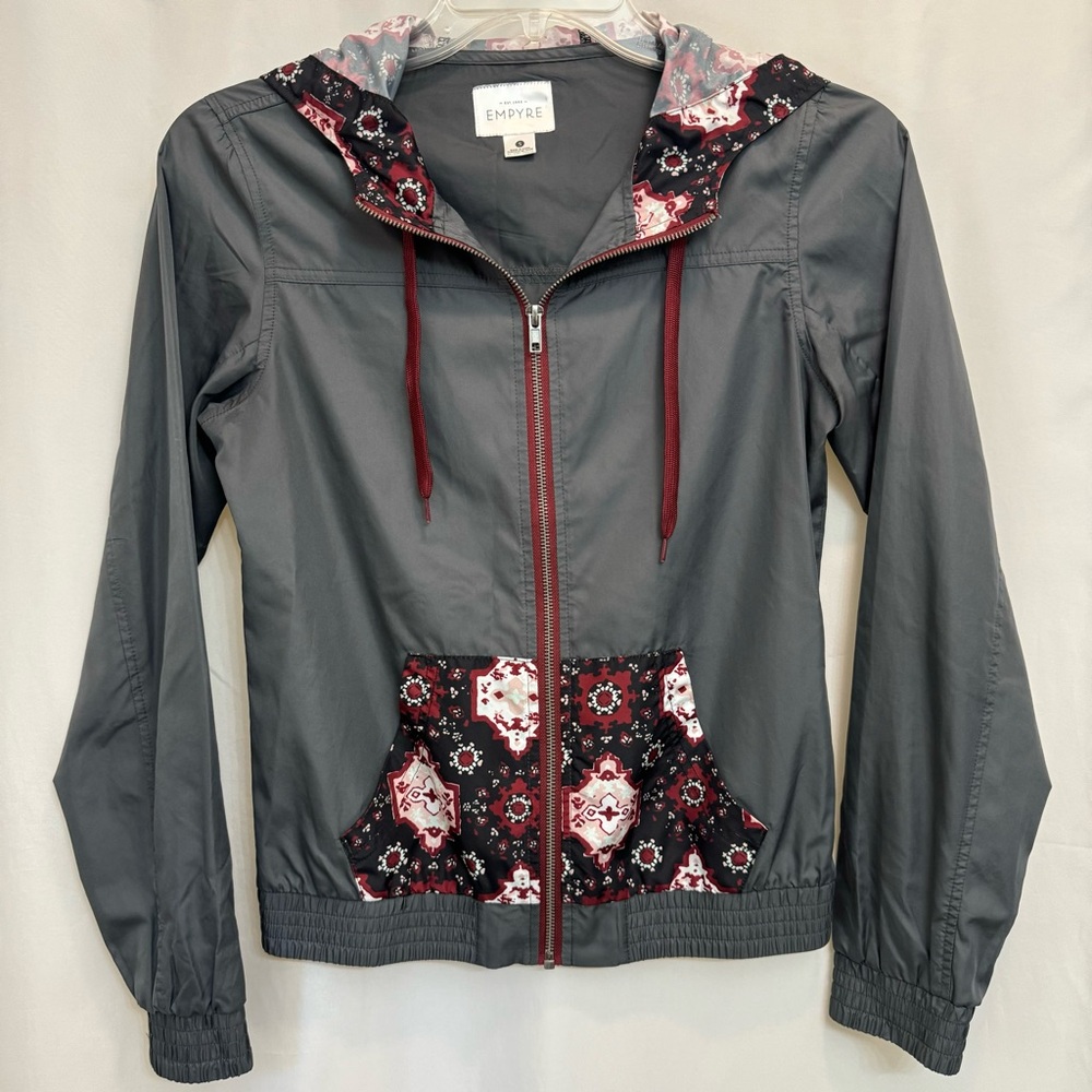 Empyre Lightweight Hooded Zip-Up Windbreaker Jacket